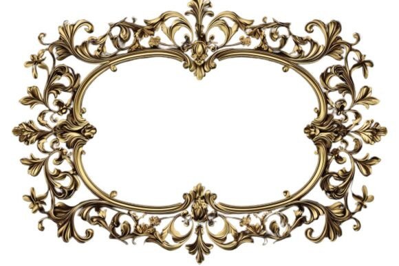 Elegant Design Solutions with A Filigree Floral Frame PNG