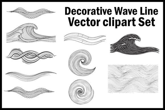 Enhance Your Design Workflow with the Decorative Wave Line Vector Set