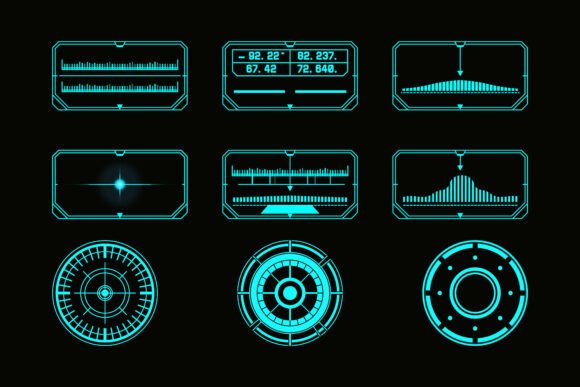 Futuristic Neon HUD Interface Display: A Modern UI Solution for Creators and Developers