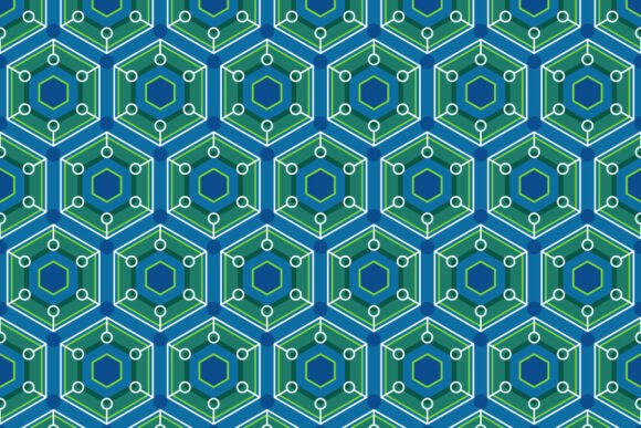 Geometric Hexagon Tech Pattern: A Modern Design Essential