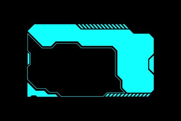 HUD Frame Minimalist Cyber UI Overlay