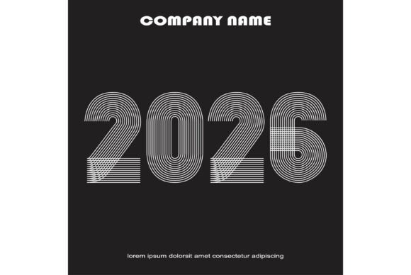 Modern Minimal Cover Background with 2026 Number: A Design Trend for 2026