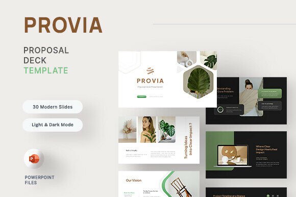 Provia â Proposal Deck PowerPoint: Transform Ideas into Impact with Confidence and Clarity
