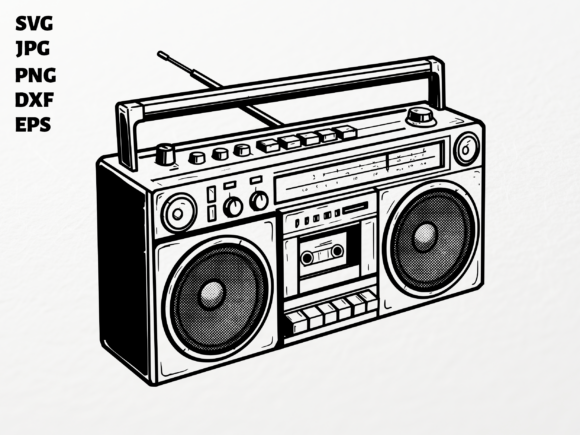 Retro Boombox SVG for Cricut: A Timeless Design for Modern Makers