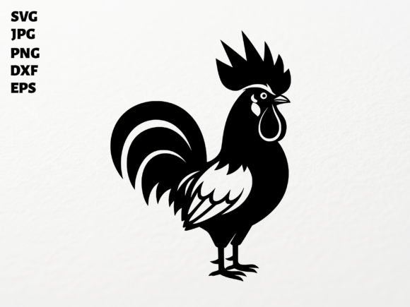 Rooster Clipart SVG for Cricut: Rustic Charm for Creative Projects