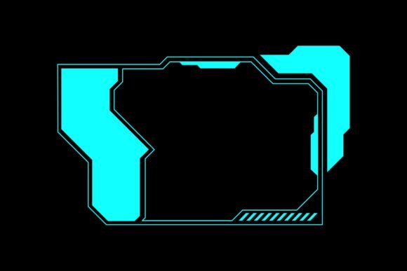 SciFi HUD Interface Frame Gaming Overlay: A Versatile Design for Creative Projects