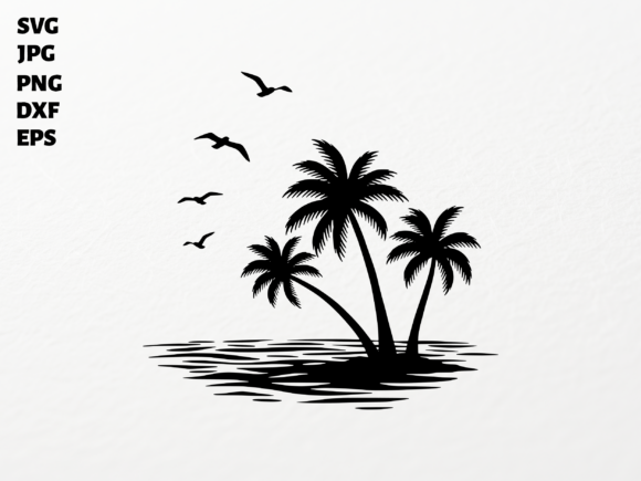 Tropical Palm Trees SVG for Cricut: A Versatile Design for Creative Projects